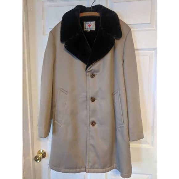 Mens Field Stream Coat Heavy Vintage 60s Size 42 - Picture 3 of 5